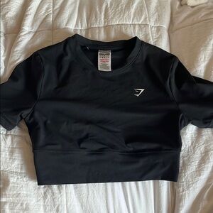 Black Gymshark Women's Crop Top